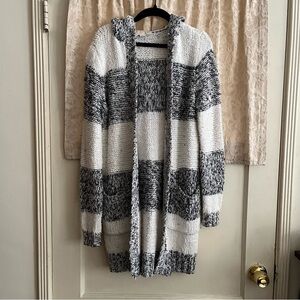 Michael Kors Stripped Hooded Sweater